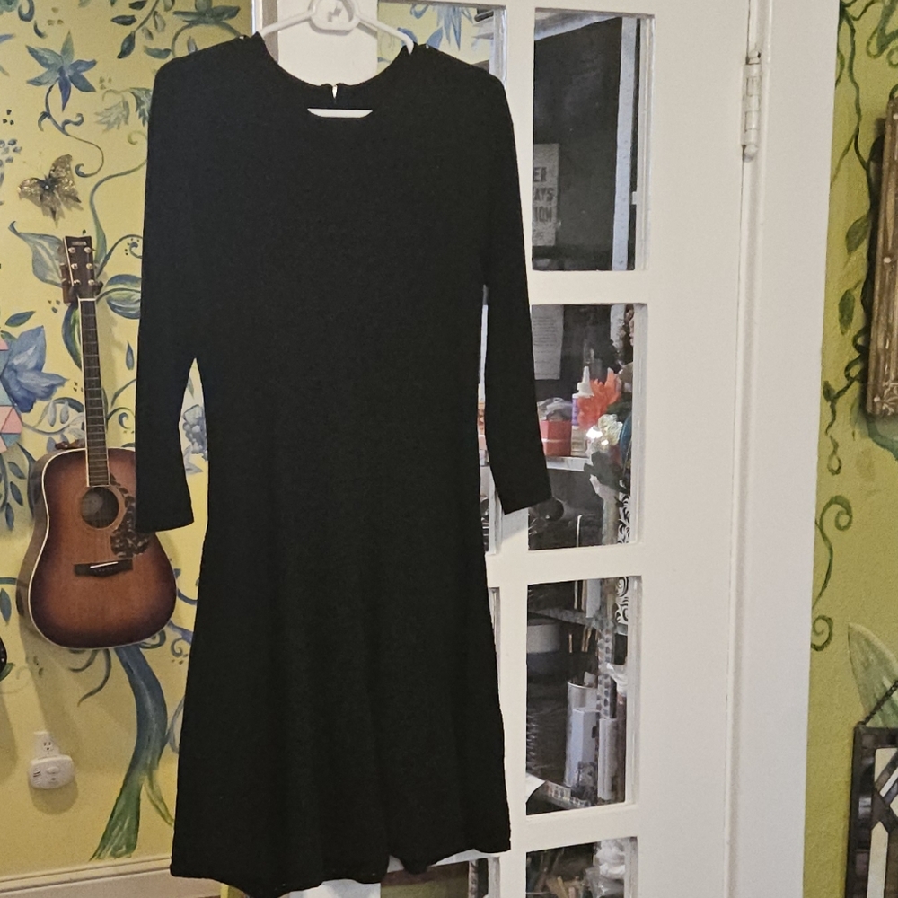 Eliza J Knit Black Dress